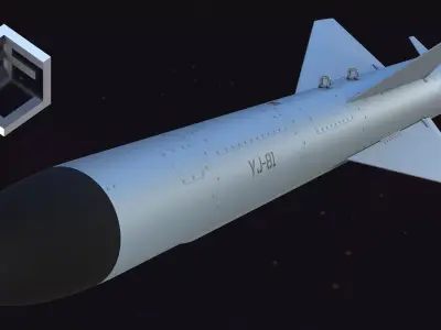 YJ-81 Anti-Ship Cruise Missile 3D model