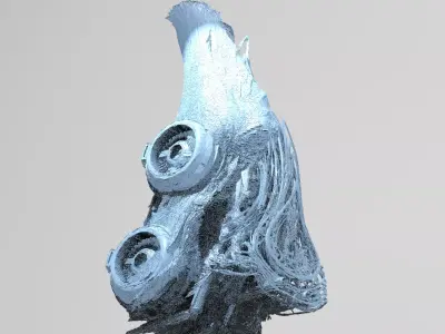 Asteroid cave 3D model