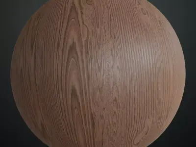 Vertical Bamboo Wood Slat Wall Panel PBR Texture