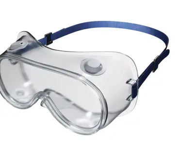 Safety goggles glasses Low-poly 3D model