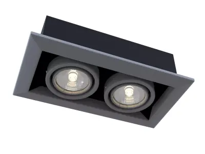 Downlight Metal Modern DL008-2-02-S Maytoni Technical Free 3D model