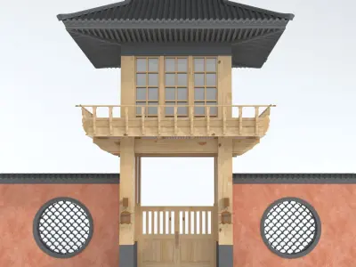 TRADITIONAL PIECES - GATE 3D model
