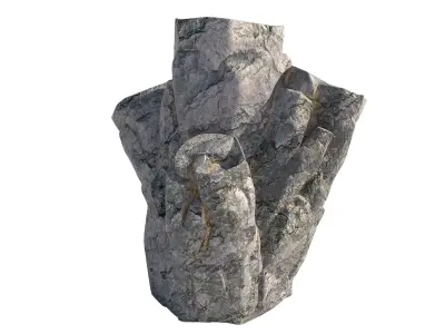 sharp edge rock   Low-poly 3D model