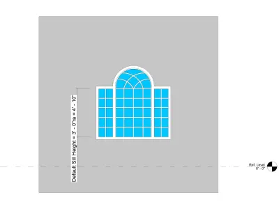 Archtop Window 3D model