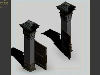 Song dynasty-East City-Gateway 3D model