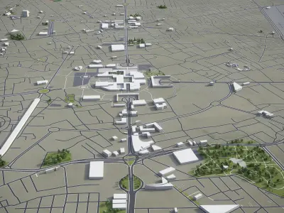 Mashhad Low-poly 3D model