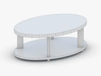 0348 - Coffee Table Low-poly 3D model