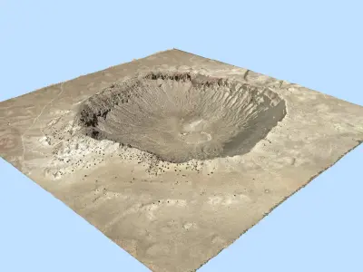 Volcano Mountains Pack 3D model