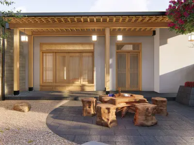 Japanese Garden 3D model