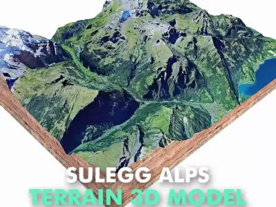 Sulegg Alps Switzerland 3D model