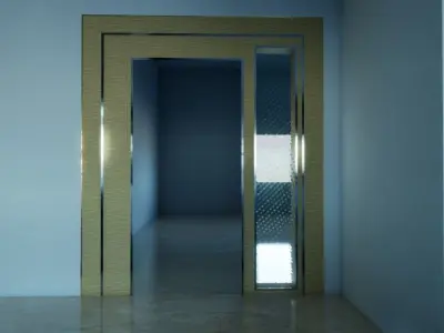 Modern Door Design 3D model