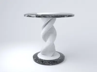 Contemporary high dining table 3D model