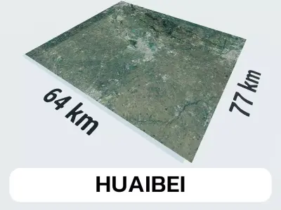 Huaibei China City Landscape 3D Model 3D model