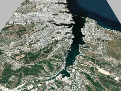 Cityscape Sevastopol Ukraine 3D model
