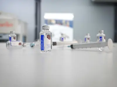 COVID-19 Corona virus vaccine  3D model