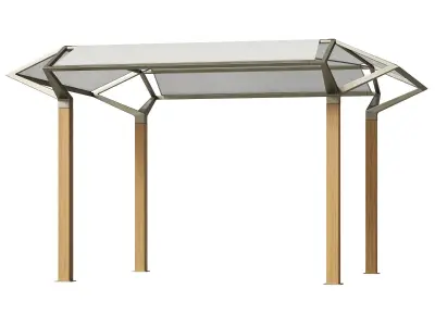 Ethimo shading pergola Cosmo 3D model