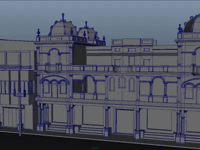 Full street 3D model 3D model