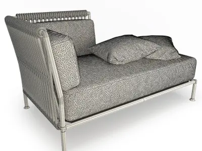 Treble Corner Sofa Unopiu 3D model