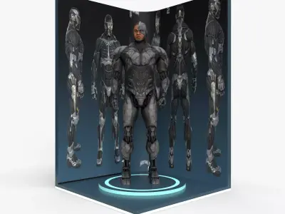 Gaming booth 3D model