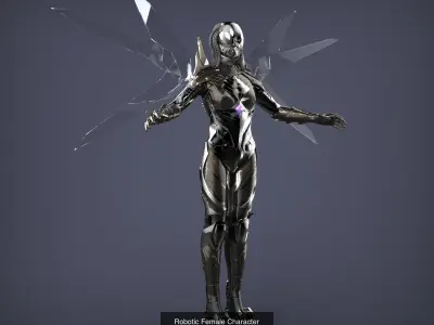 Sci-Fi Characters Part 5 3D Model Pack