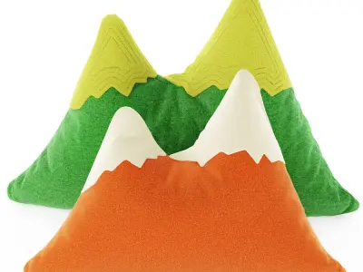 Two decorative pillows Gorushka 3D model