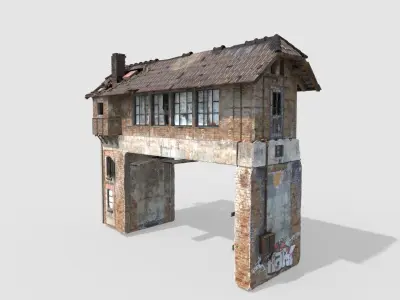 Abandoned Railroad Signal Box 3D model