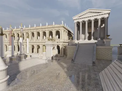 Roman forum 3D model