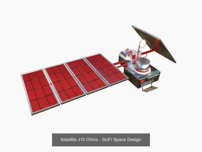 10 Satellite J Collection - SciFi Space Design 3D Model Pack