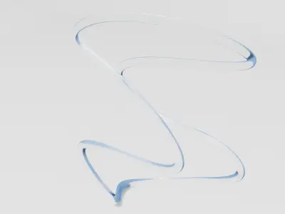 Water Curve Low-poly 3D model