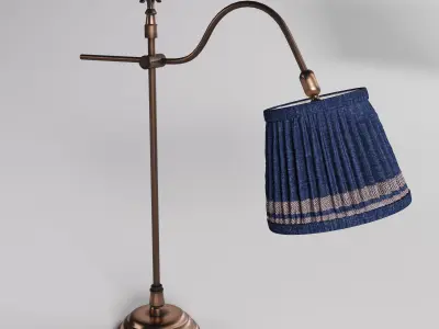 Victorian Pleated Lamp 3D model