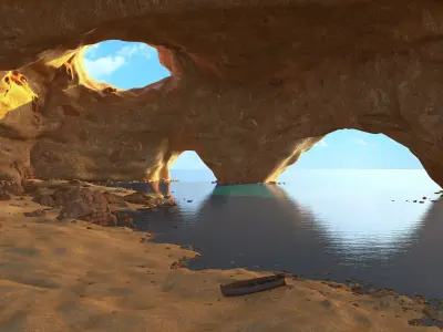 Benagil Cave Portugal 3D model
