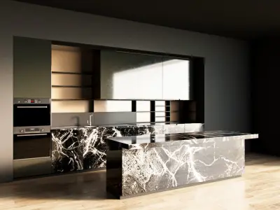 72-Kitchen12 glossy 6 3D model