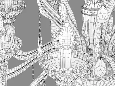 698102 Alzata Osgona Chandelier 3D model