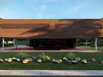 Casa Scene-villa-modern house 3D model 95
