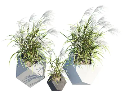 Faceted Modern Fiberstone 3D model