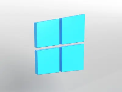 Windows 10 Logo v1 001 Free low-poly 3D model