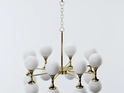 hudson valley lighting astoria chandelier  3D model