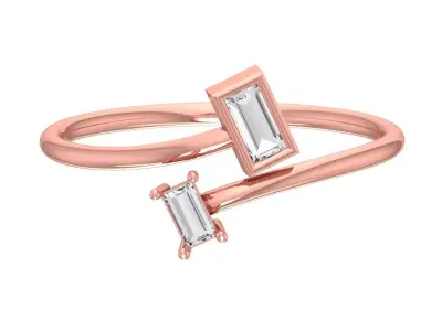Women Light Weight Band Ring 3D print model 4