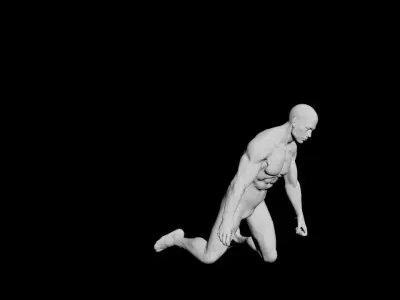 Man Death 3D model