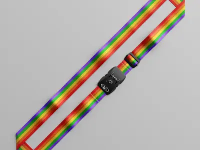 Luggage belt with locker 3D model