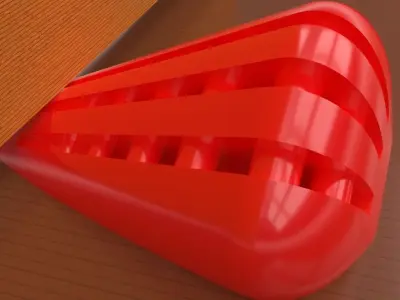 A fully printable doorstop 3D print model