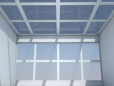 Sci Fi Room Low-poly 3D model