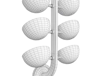 AVION SCONCE Low-poly 3D model