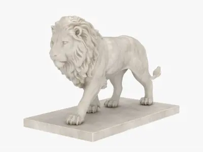  Lion Statue Walking Neutral 