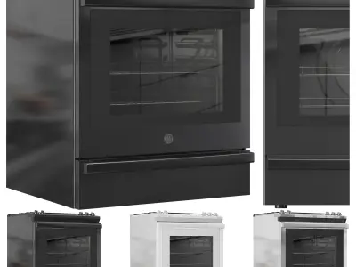 GE Gas Range 30SlideIn 3D model