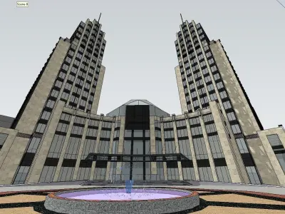 vacation spot-Resort-Fashion Leisure Hotel-0206 3D model