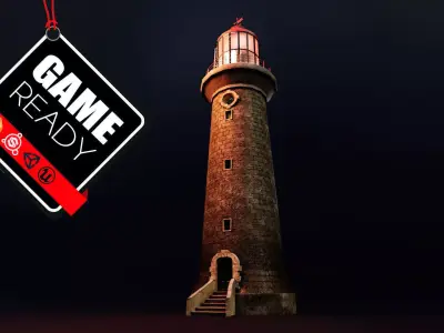 Lighthouse Low-poly 3D model