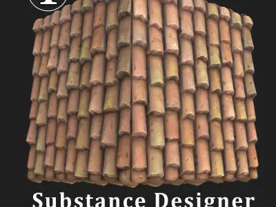 Roof Red Cartoon 3D model