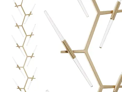San Vicente Vertical Chandelier by lightology   3D model