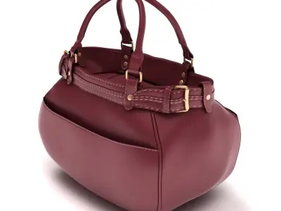 Ladies Hand Bag 03 Low-poly 3D model